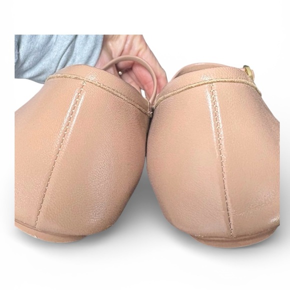 Gianvito Rossi Carla Ballerina Flats Tan Leather EU 40 (Fits US 9.5–10) - Picture 8 of 13